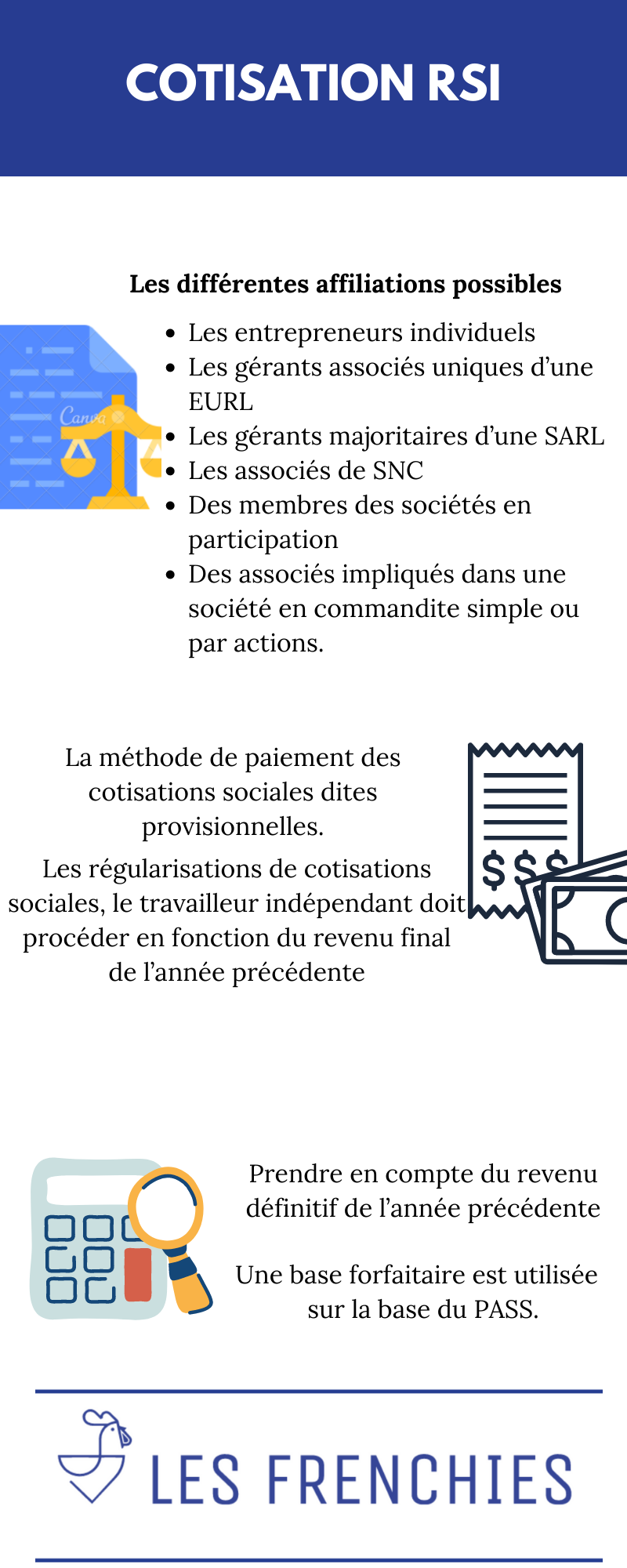 Cotisation RSI : qui paye entre le gérant ou la société et méthode de calcul